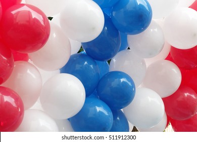 Red , White And Blue Balloon