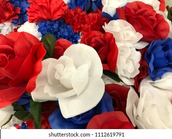 Red White And Blue Flowers For The 4th Of July