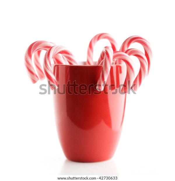 Red White Candy Canes Red Cup Stock Photo 42730633 | Shutterstock