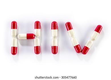 Red With White Capsule In HIV WORLD, AIDS Medication