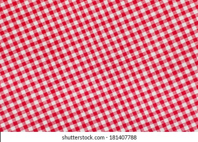 Red And White Checkered Background