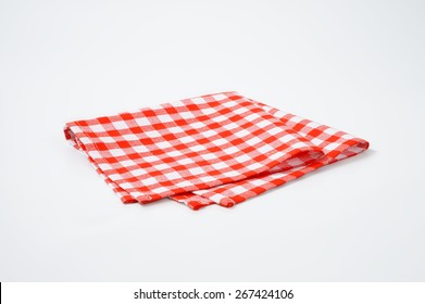 red and white towels