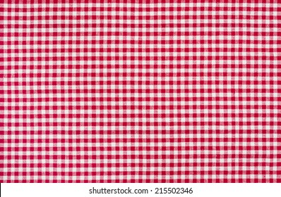 Red And White Checkered Tablecloth