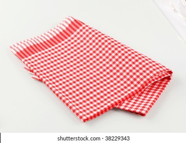 Red And White Checkered Tea Towel