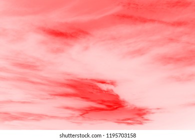 Red and white clouds texture abstract  background.