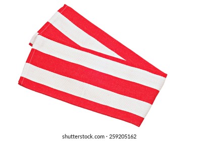 Red White Cotton Napkin Isolated On Stock Photo 259205162 | Shutterstock