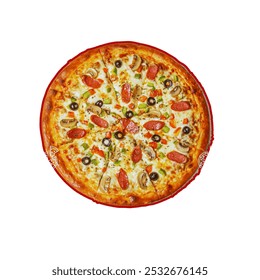 Red and White Delicious Pizza - Powered by Shutterstock