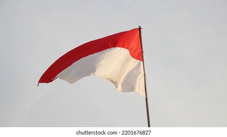 The Red And White Flag, The Flag Of The Unitary State Of The Republic Of Indonesia