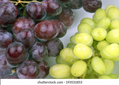 red and White grape on water - Shutterstock ID 193531853