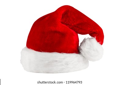 Red White Santa Hat Front White Stock Photo 119964793 | Shutterstock