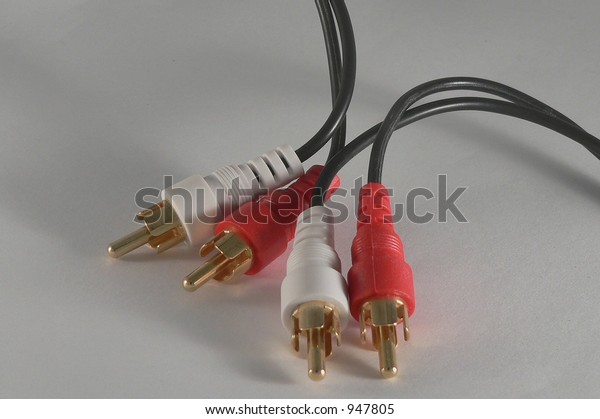 red and white speaker cable