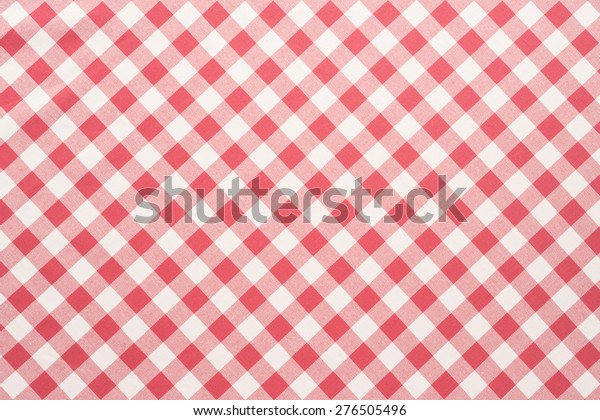 Red and white\
tablecloth background  