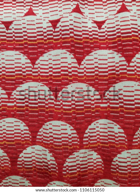 Red White Tablecloth Italian Style Texture Stock Photo Edit Now