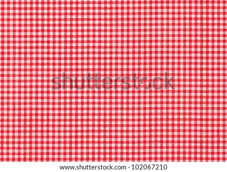 Red and white tablecloth picnic texture background