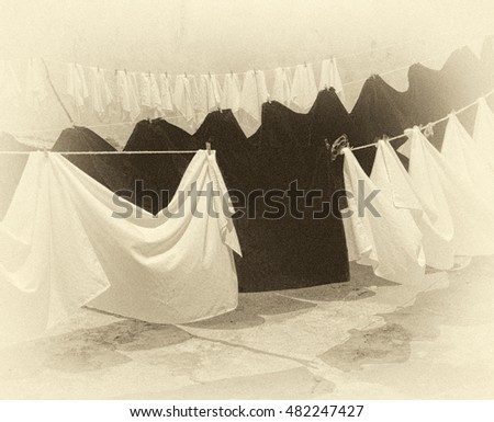 Similar – Image, Stock Photo washing day