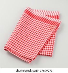 Red And White Tea Towel