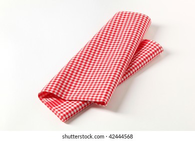 Red And White Tea Towel