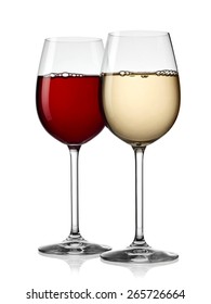 Red And White Wine Glasses