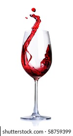 Red Wine Abstract Splashing