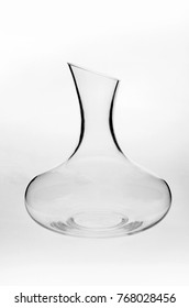 Red Wine Carafe On White Background