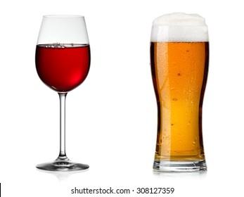 Red Wine Glass Vs Beer Glass