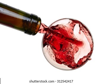 Red Wine Pour, Top View