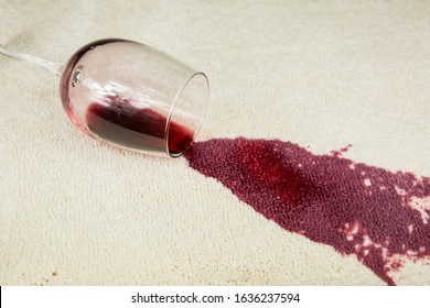 Red Wine Spill Stain On Carpet