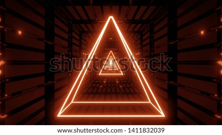 red wireframes with dark background