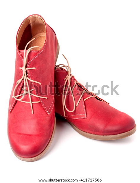 red shoes with black laces