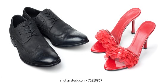 black and red womens dress shoes