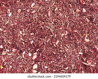 A Red Wood Mulch Groundcover Garden Flowers Cover Protection Yard Chips Landscaping Material