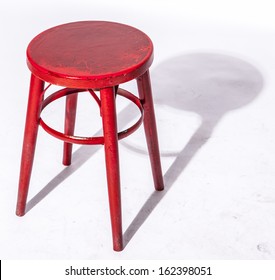 Red Wooden Chair