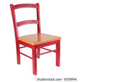 Red Wooden Chair