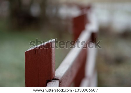 Similar – slats on the fence