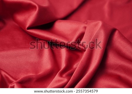 red wrinkled fabric texture background