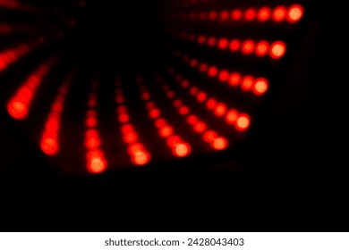 Red yellow and black abstract focused dot lightburst pattern