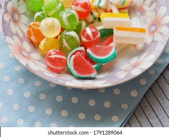 Red Yellow Green Circle Shaped Candy Stock Photo 1791289064 | Shutterstock