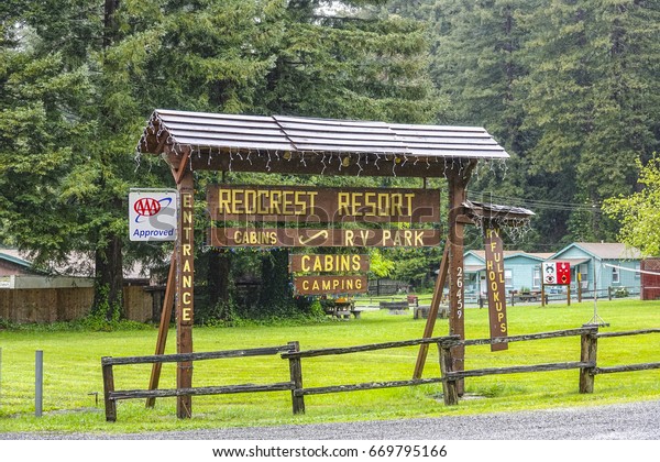 Redcrest Resort Redwood National Park Arcata Royalty Free Stock