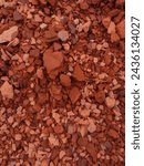 Reddish brown gravel soil texture