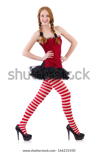 Redhead Teen Stockings