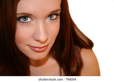 Similar Images, Stock Photos & Vectors of redhead woman implied nude - 796054 - Shutterstock