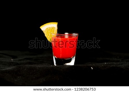 Redheaded Slut Cocktail With Jagermeister Cranberry Juice And Peach Schnapps Redheaded Slut Cocktail With Jagermeister Cranberry Juice And Peach Schnapps