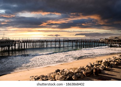 Redondo Beach Pier At Sunset