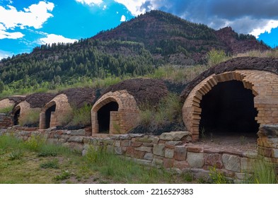 Redstone Coke Oven Historic District at the intersection of State Highway 133 and Chair Mountain Stables Road outside Redstone, Colorado - Shutterstock ID 2216529383