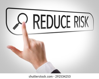 Reduce Risk Written In Search Bar On Virtual Screen