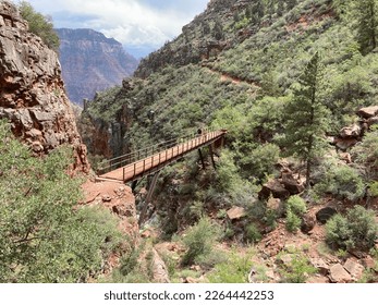 Redwall Bridge on North Kaibab trail, North Rim Grand Canyon