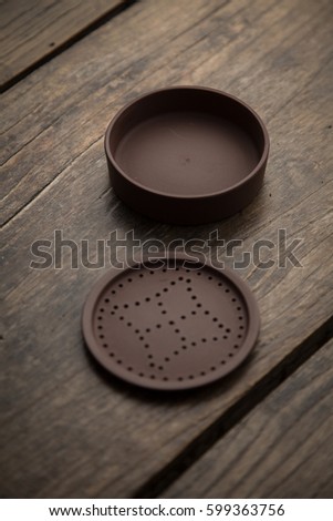 Redware filtration cup