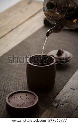 Redware filtration cup