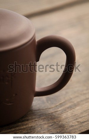 Redware filtration cup