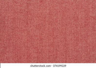 Red-white Herringbone Fabric Texture Pattern